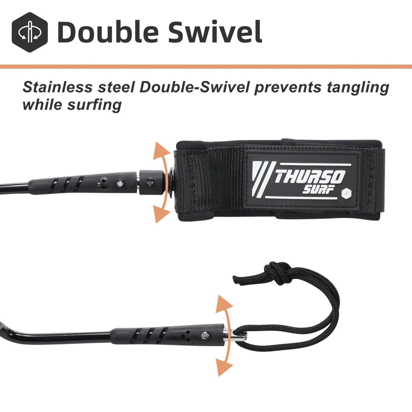 Thurso Surf Bodyboard Coiled Leash 4 ft