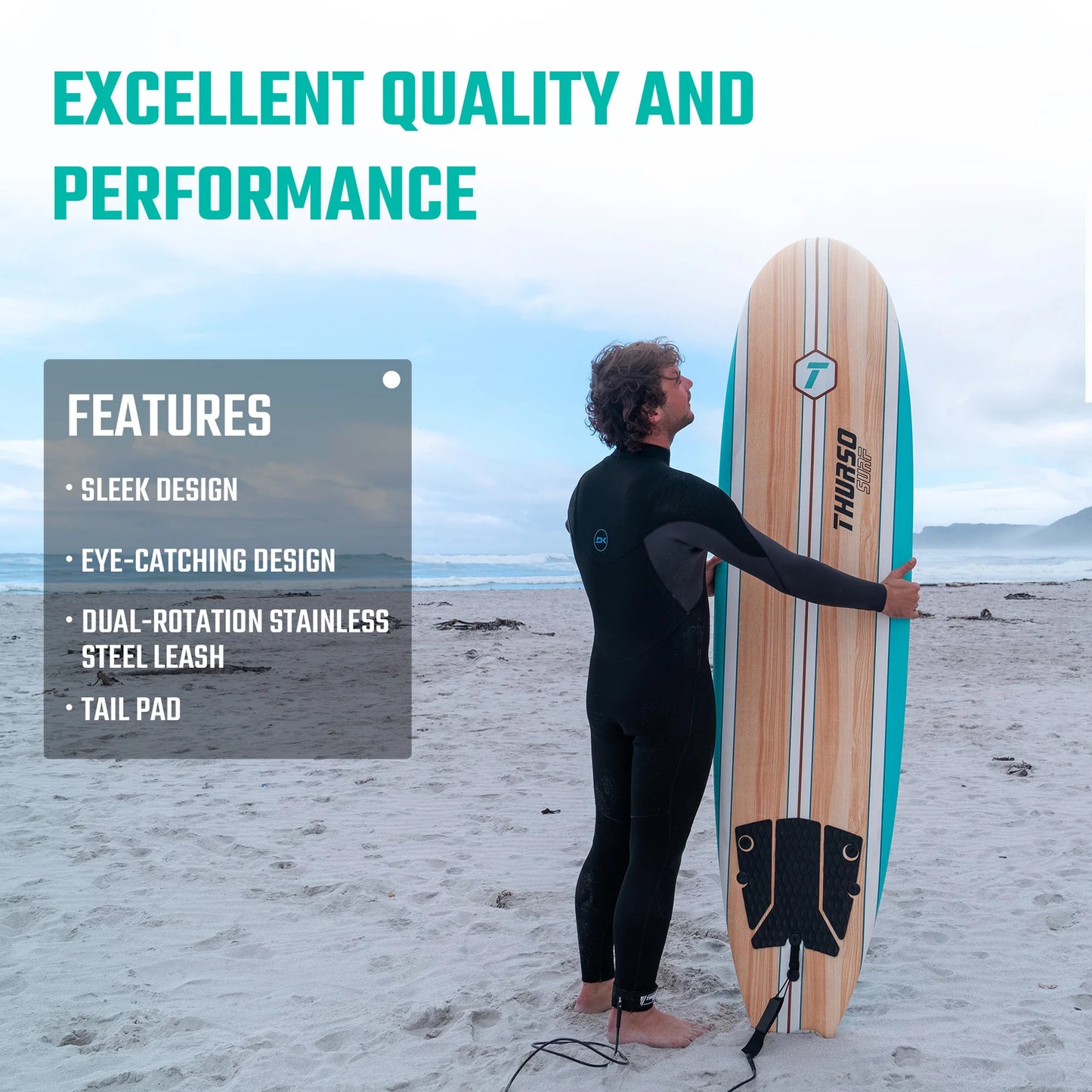 Aero 7 ft Soft Top Surfboard